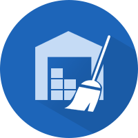 warehouse cleaning icon